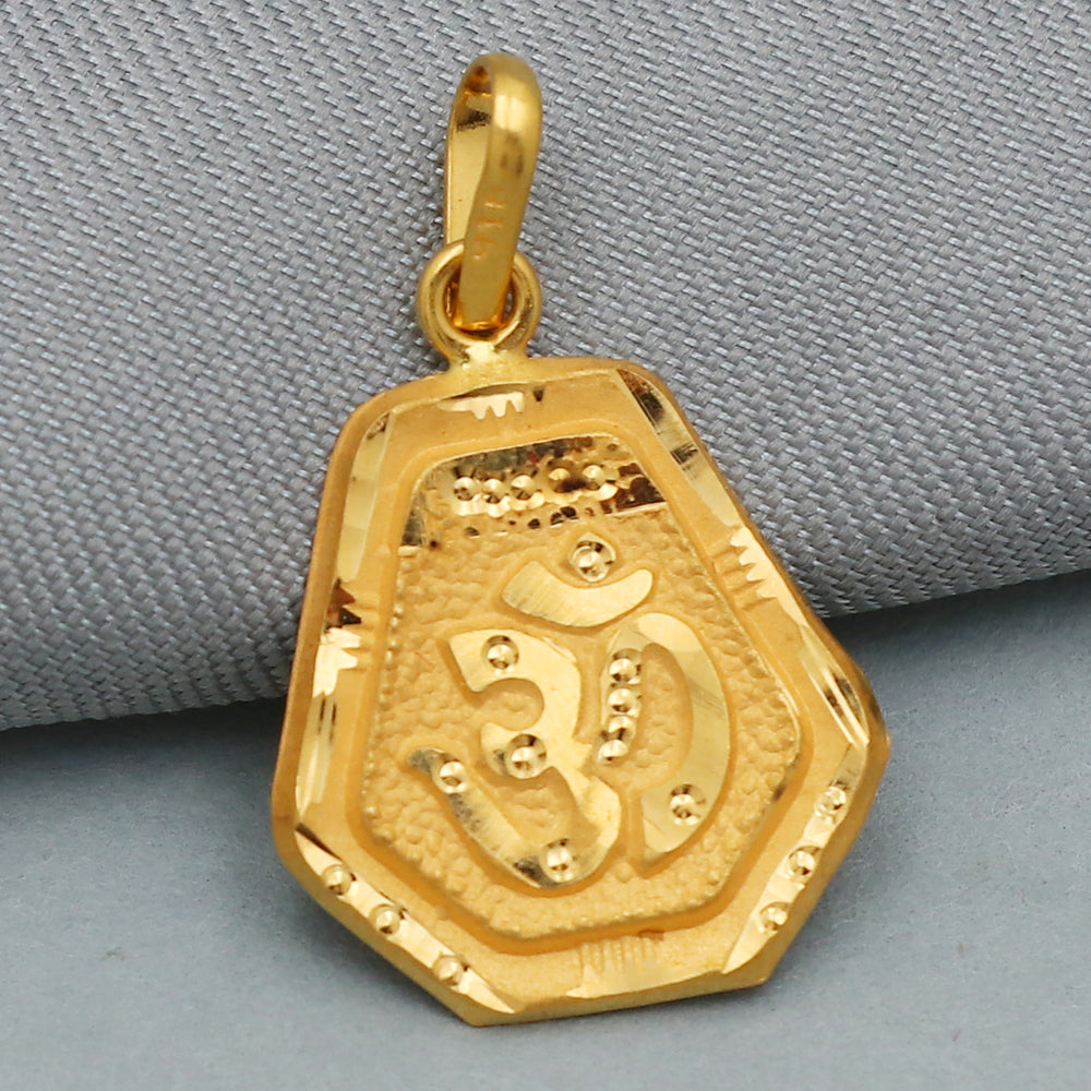 22cts stamp hallmark gold 2.5 cm pendant for girls wedding gift jewelry