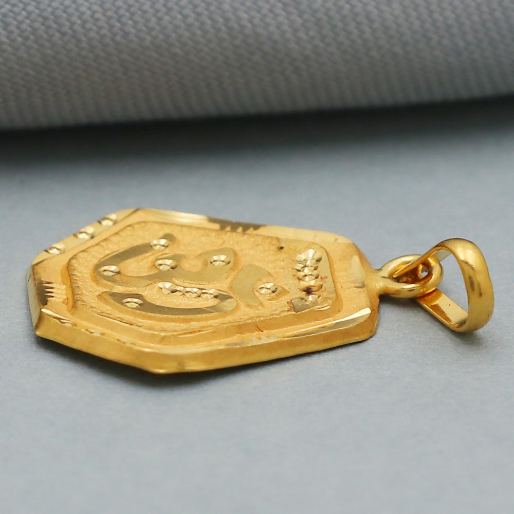 22cts stamp hallmark gold 2.5 cm pendant for girls wedding gift jewelry