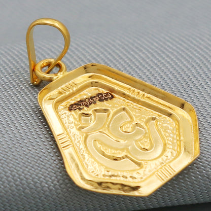 22cts stamp hallmark gold 2.5 cm pendant for girls wedding gift jewelry