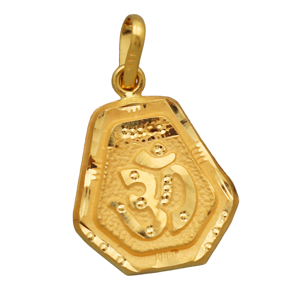 22cts stamp hallmark gold 2.5 cm pendant for girls wedding gift jewelry