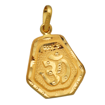 22cts stamp hallmark gold 2.5 cm pendant for girls wedding gift jewelry