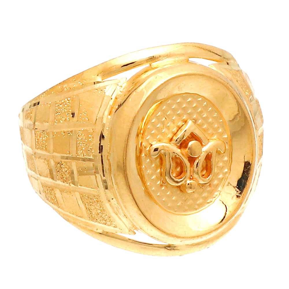 22cts print amazing gold 10 ring for unisex diwali gift jewelry