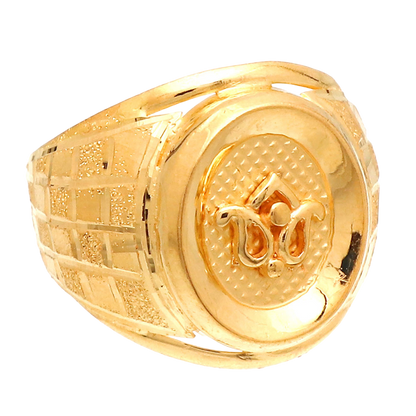 22cts print amazing gold 10 ring for unisex diwali gift jewelry