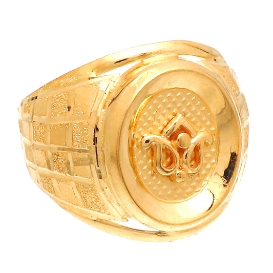 22cts print amazing gold 10 ring for unisex diwali gift jewelry