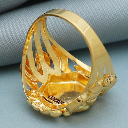 22 carat hallmark unseen gold 10 ring for parents eid al-fitr gift jewelry