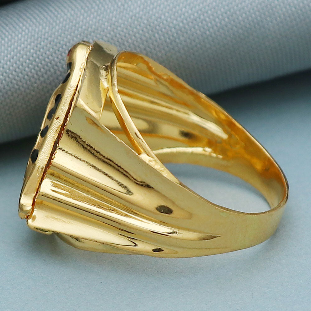 22k stamp shining gold 10 ring for grand parents fathers day gift jewelry