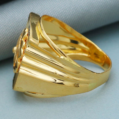 bis 916 seal sparkle gold 8.5 ring for great grand parents first communion gift jewelry