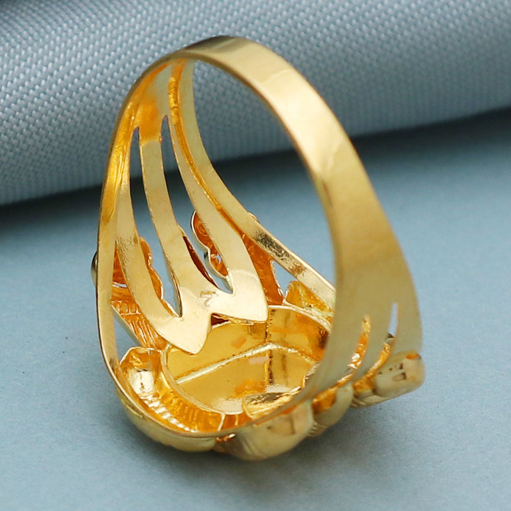 22 karat print dazzling gold 9.75 ring for sibling friendship gift jewelry