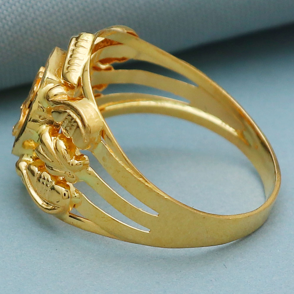 22cts hallmark shiny gold 9.75 ring for bridegroom grandparents day gift jewelry