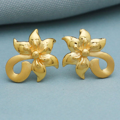 22 karat hallmark striking jewelry gold 1.4 cm stud earring for child halloween gift jewelry