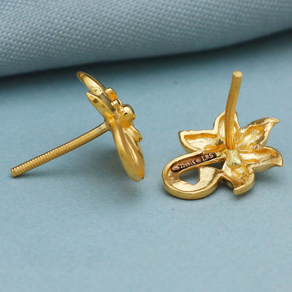 22 karat hallmark striking jewelry gold 1.4 cm stud earring for child halloween gift jewelry