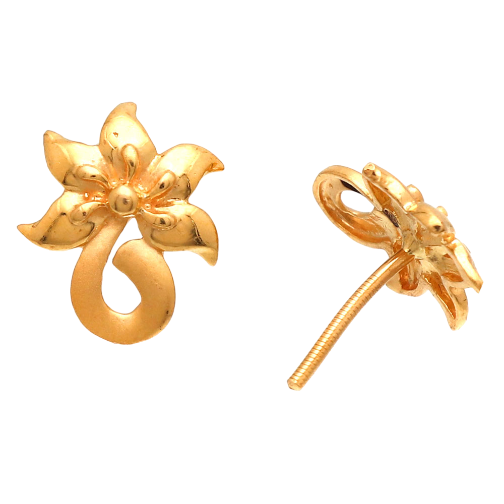 22 karat hallmark striking jewelry gold 1.4 cm stud earring for child halloween gift jewelry