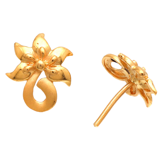 22 karat hallmark striking jewelry gold 1.4 cm stud earring for child halloween gift jewelry