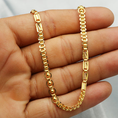 Bis 916 Punze Echtgold 23 Zoll Rolo Kette Großnichte Geschenk hübscher Schmuck