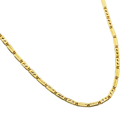 22 Karat Gelbgold mit Punze, 50,8 cm, Schlangenkette, Steinschmuck als Geschenk für Großmutter