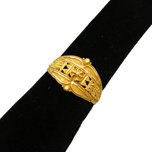 22 karat seal genuine gold anniversary rings size us 5.5 mummy fashion jewelry