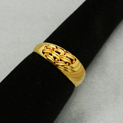 bis 916 print unseen gold wrap rings size us 8 grand daughter indian jewelry