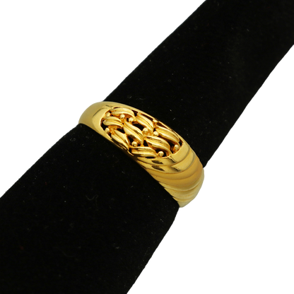 bis 916 print unseen gold wrap rings size us 8 grand daughter indian jewelry