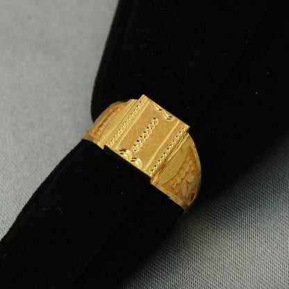 22 karat stamp solid gold contemporary rings size us 10 boys handmade jewelry