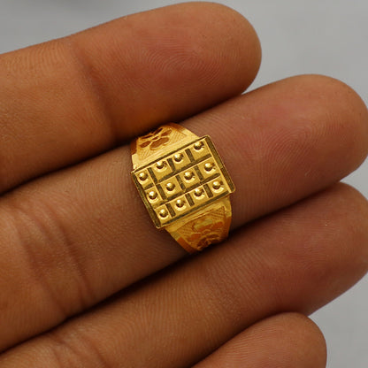 22 carat stamp dubai gold family rings size us 6.25 father old style jewelry