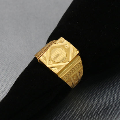 22k seal authentic gold stackable rings size us 8 brother made in india jewelry