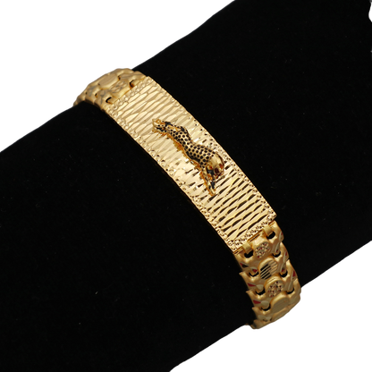 22k stamp merry shine gold 20cm tennis bracelets female gift art jewelry