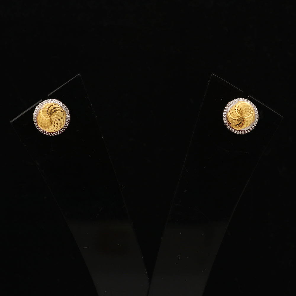 22k stamp gold 1.1cm ear threader earrings maternal mother online jewelry store