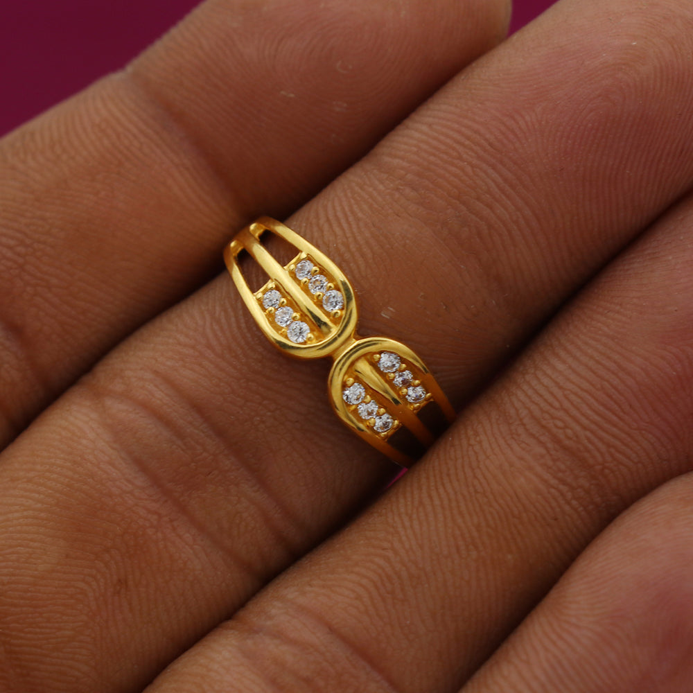 22 karat stamp stunning gold baby rings size us 7.25 sister proposal jewelry