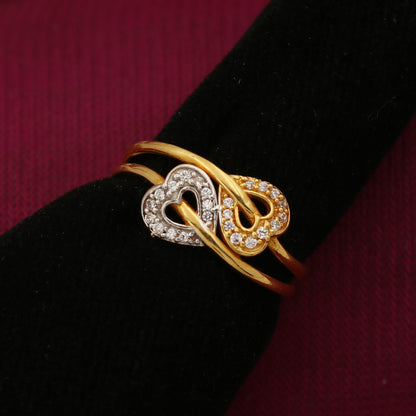 22 carat print dazzling gold adjustable rings size us 7.25  niece bijoux jewelry