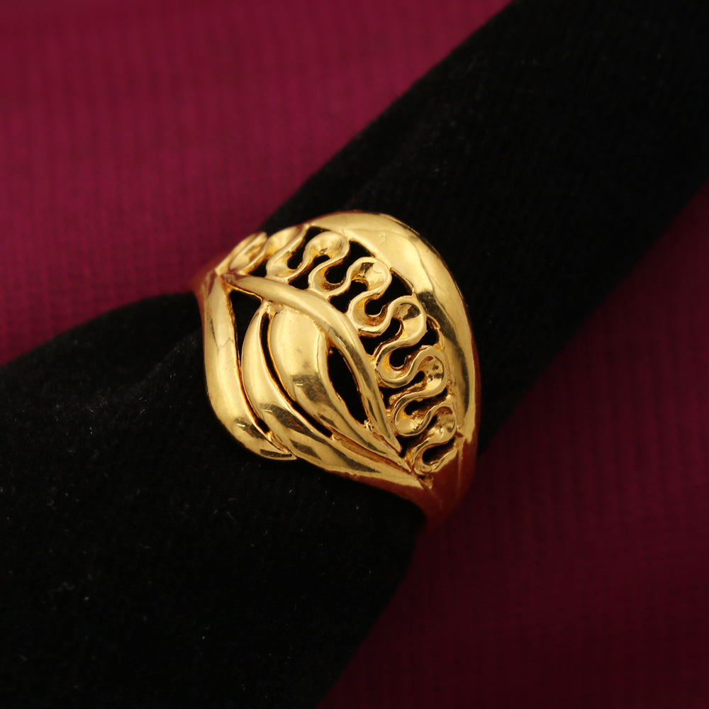 22k stamp stunning gold engraved rings size 9.5 father anniversary gift jewelry