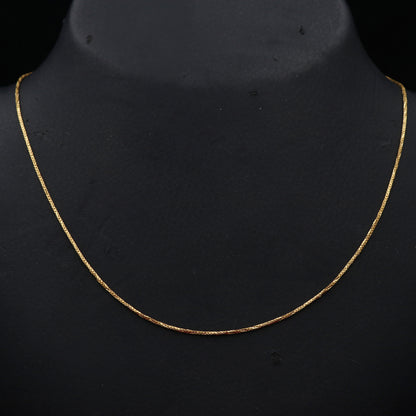 22 Karat Gold mit Punze, 43,2 cm Gliederkette, Geschenk für Stiefvater, Geschenk für Verlobten, Schmuck