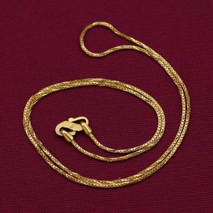 22 Karat Gold mit Punze, 43,2 cm Gliederkette, Geschenk für Stiefvater, Geschenk für Verlobten, Schmuck