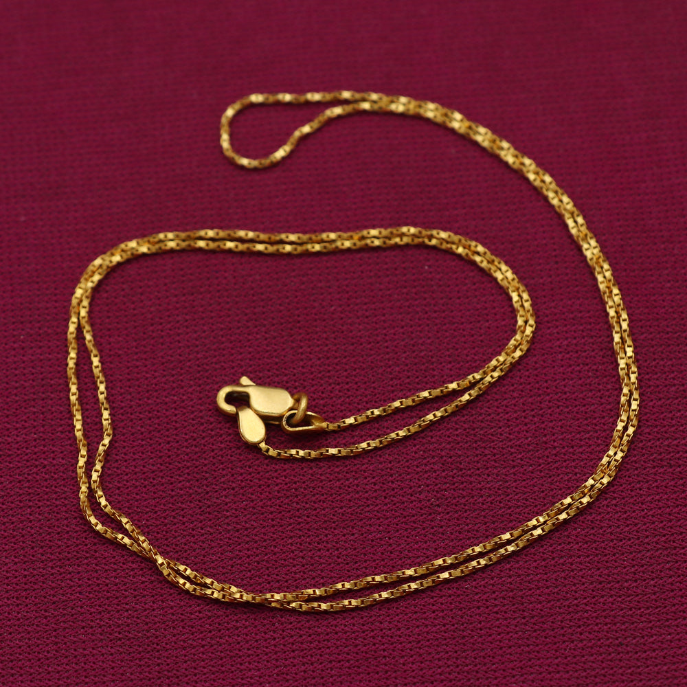 22 Karat Gold mit Punze, 48,3 cm Seilkette, Schmuck zum Jahrestag Ihres Neffen