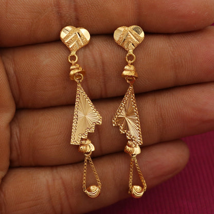 22k seal best gold 5.2cm bajoran earrings maternal mother gift low price jewelry