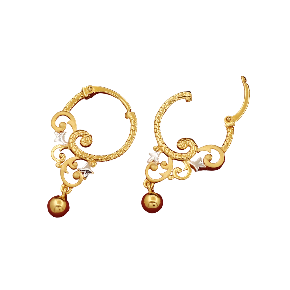 22k seal gold 2.8cm ear cuff earrings paternal mother factory direct jewelry