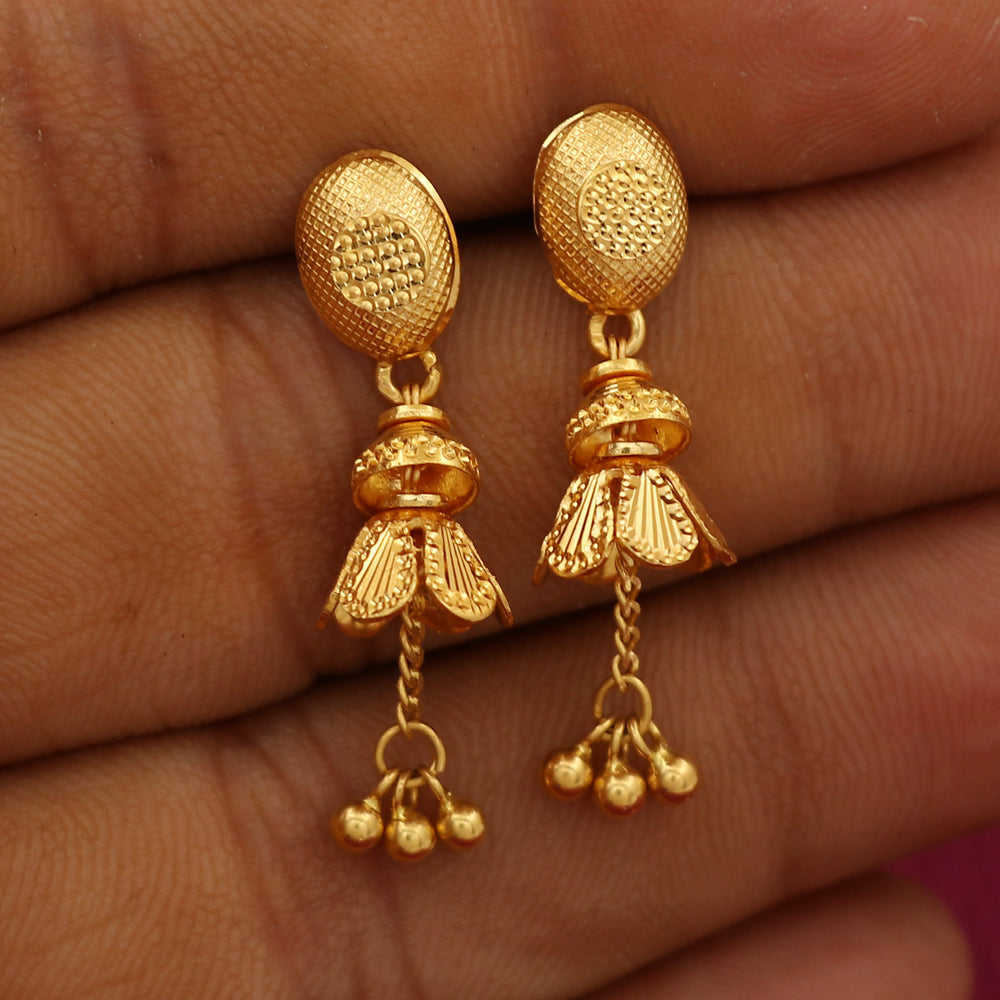 22k seal higher gold 3.2cm ear crawler earrings half aunts best deal jewelry