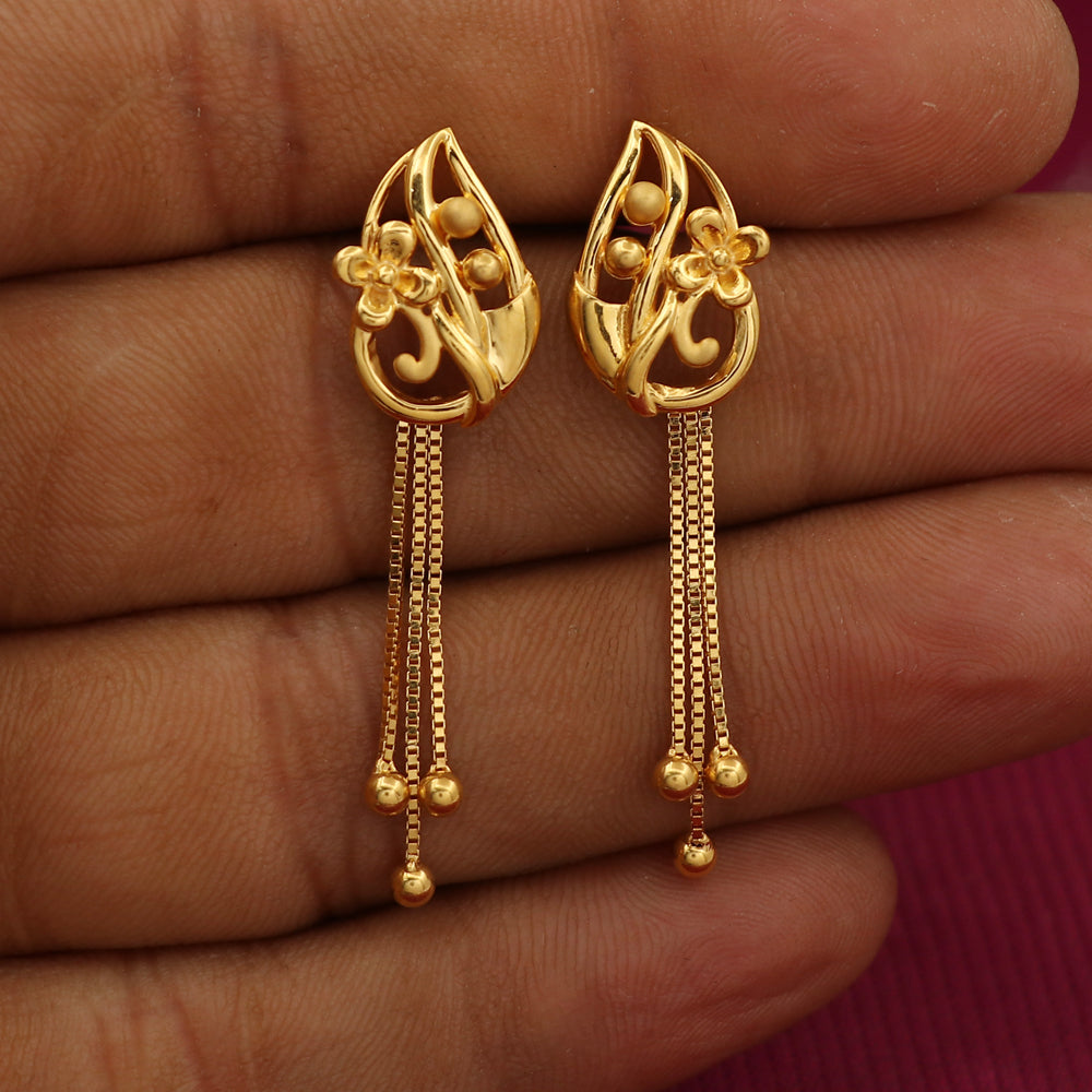 22k print amazing gold 4.2cm plug earrings grand aunt presidents' day jewelry