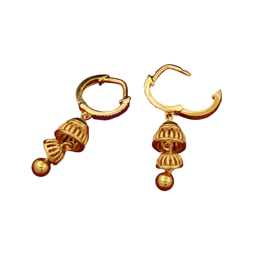 bis 916 print unseen gold 3.3cm eardrop earring daughter easter sunday jewelry