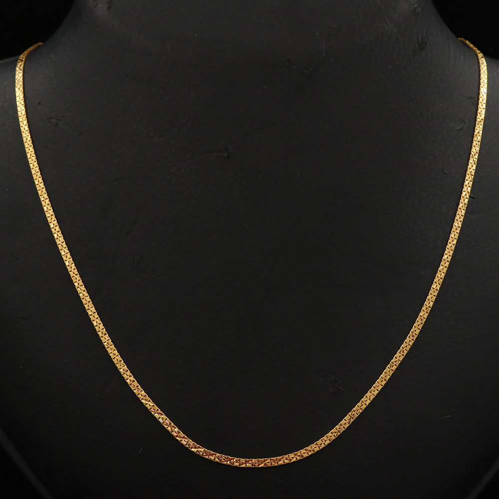 Bis 916 Hallmark leuchtendes Gold 9" Rolo Kette Schwiegersohn Unabhängigkeitstag Schmuck