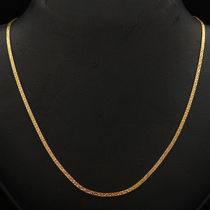 Bis 916 Hallmark leuchtendes Gold 9" Rolo Kette Schwiegersohn Unabhängigkeitstag Schmuck