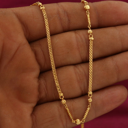 22 Karat Gold mit Punze, einzigartige 8-Zoll-Schlangenkette, Geschenkschmuck für Schwager