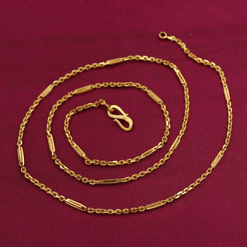 22 Karat Siegel Echtgold 9" Seilkette Urgroßeltern schöner Schmuck