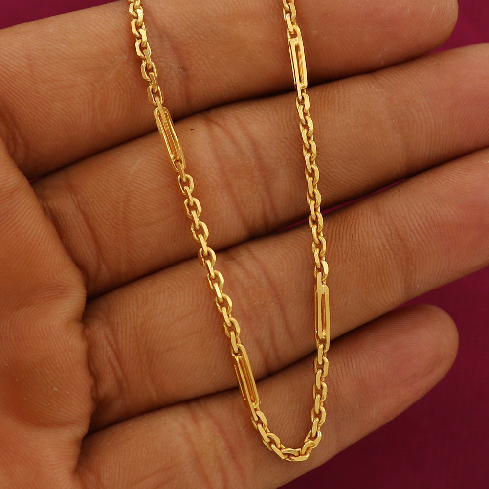 22 Karat Siegel Echtgold 9" Seilkette Urgroßeltern schöner Schmuck