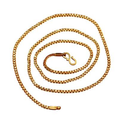 22 Karat Gold mit Punze, 22 cm lange Gliederkette, 4 Urenkel, Bräutigam und Schwestern