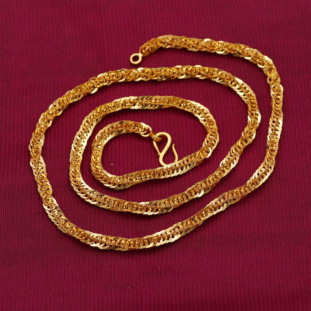 Cadena de serpiente de 9 pulgadas de oro amarillo con sello distintivo de 22 quilates, regalo para mujer, joyería de gran venta