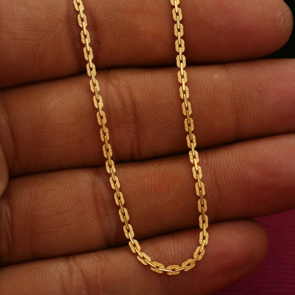 22 karat seal higher gold 7" rope chain groom gift wholesale price jewelry