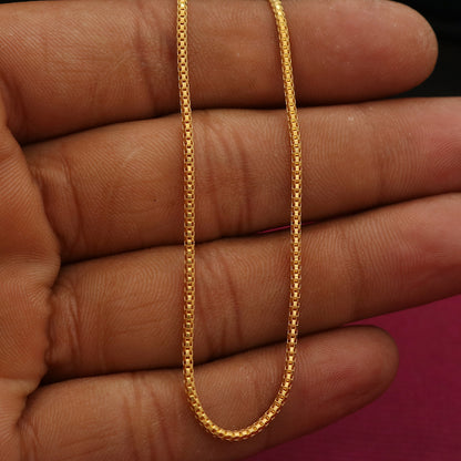 22 carat print dazzling gold 7inch figaro chain grand niece gift bijoux jewelry