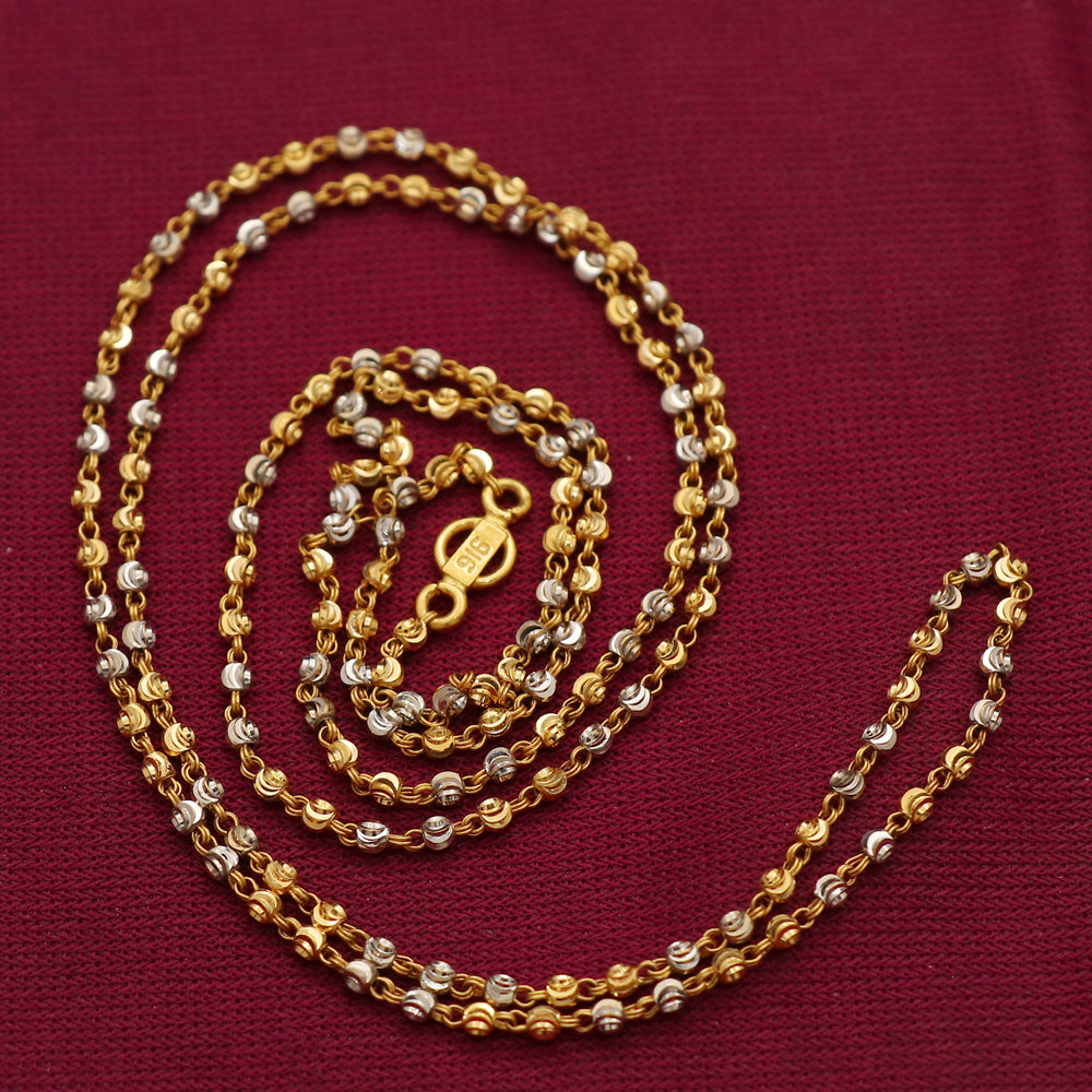 22cts hallmark unique gold 9inch snake chain half sister for girlfriend jewelry