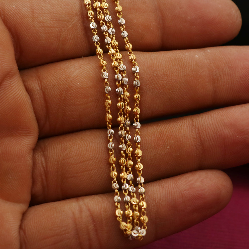 22cts hallmark unique gold 9inch snake chain half sister for girlfriend jewelry