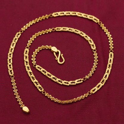 22cts seal pure gold 7inches snake chain daughter gift latest style jewelry